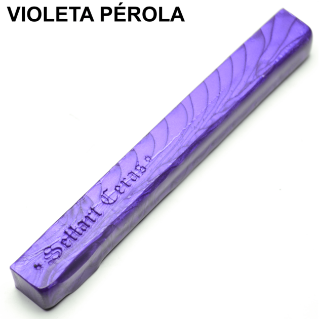 Bastão Cera Para Lacre Flexível Violeta Pérola