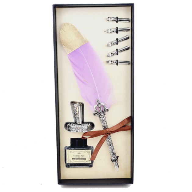 kit-pena-caligrafica-vintage-completo-lilas