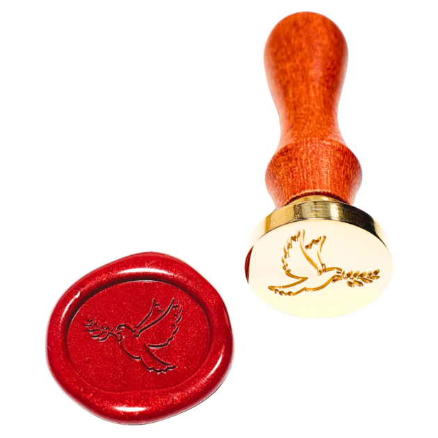 sinete para lacre pombo paz mod.01