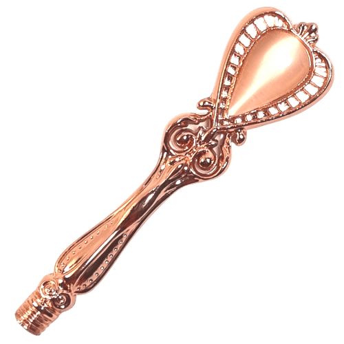 Cabo Avulso Luxo em Metal Decorado e Pedraria Rose Gold Para Sinete