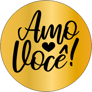 Sinete Para Lacre ou Chocolate "Amo Você"