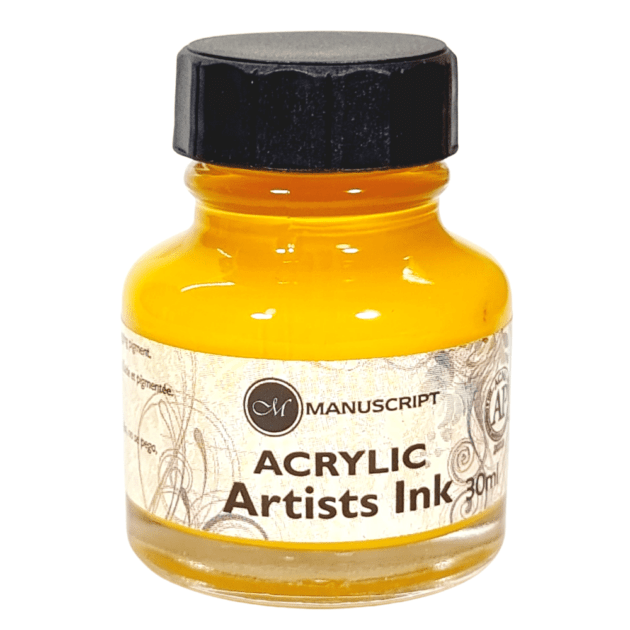 Tinta Caligrafia Artistica Manuscript Amarela