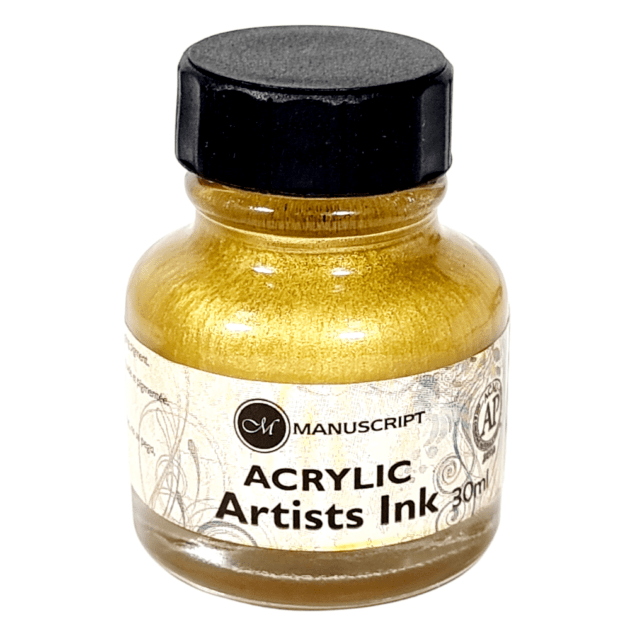 Tinta Caligrafia Artistica Manuscript Metalica Ouro