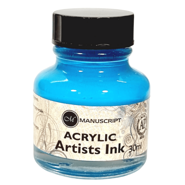 Tinta Caligrafia Artistica Manuscript Azul Turquesa