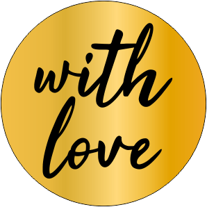 Sinete Para Lacre ou Chocolate "With Love"
