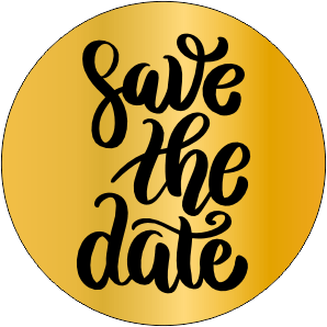 Sinete para cera ou chocolate mod save the date