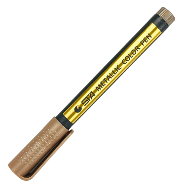 caneta metalizada metallic color sta cobre